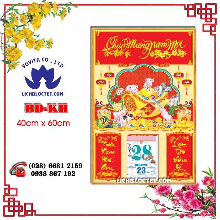 Bìa Lịch Tết Đẹp 2019